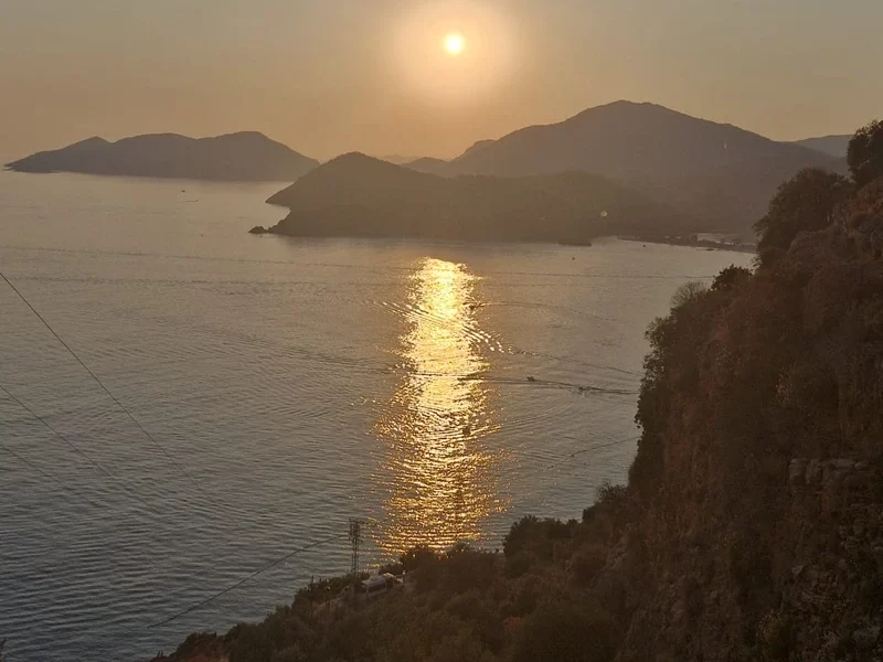 Ölüdeniz Lumina Maris Restaurant Günbatımı Manzarası